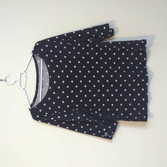 Rietmans Boat Neck Black and White Polka Dot Sweater - Picture 1 of 4